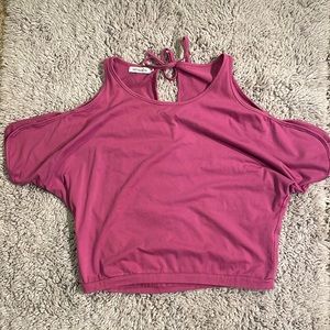 Raspberry Cutout Women’s Top